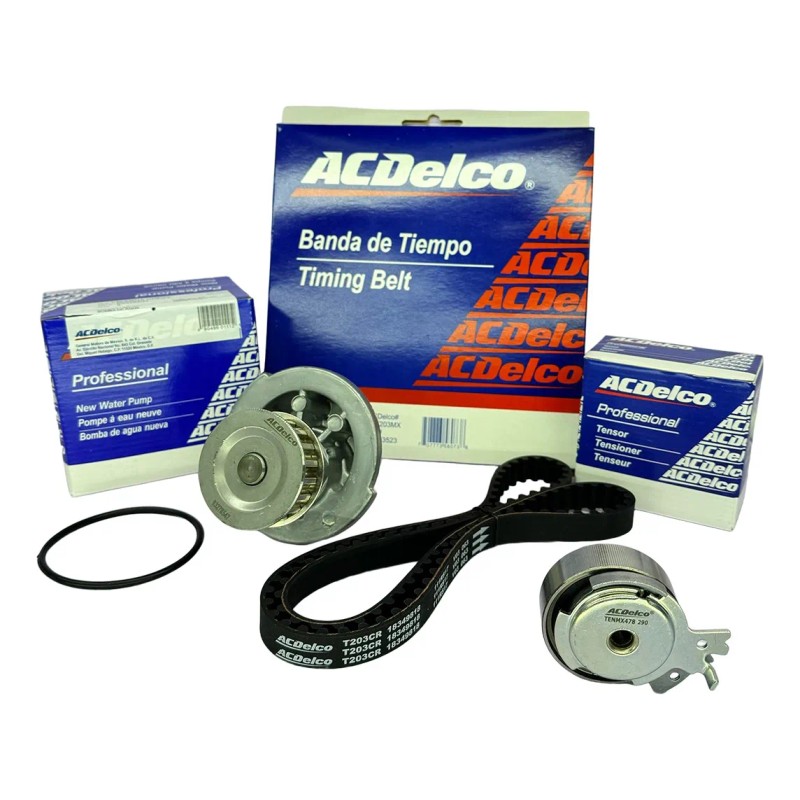 Kit Banda Tiempo, Bomba Agua, Polea Tensora Chevy 1.4 1.6