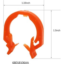 2PCS Transfer Case Shift Cable Retainer Clip for Jeep Wrangler JK 2007-2018 Fastener Car Repair Kit Replacement Part 68018106AA