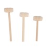 100pcs Mini Wooden Hammers for Chocolate Portable Breakable Heart Hammer