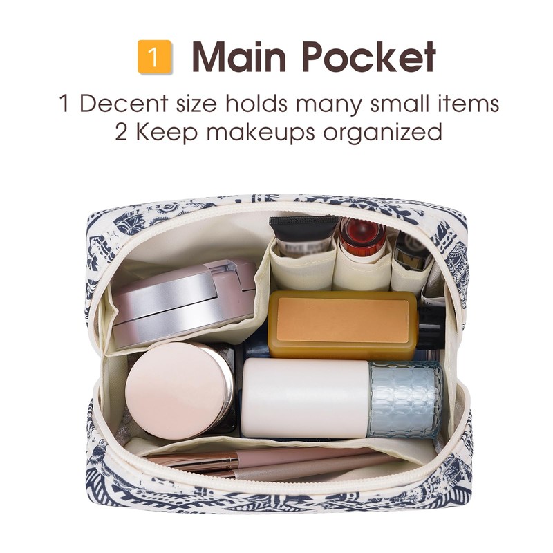 Small Makeup Bag for Purse Travel Makeup Pouch Mini Cosmetic
