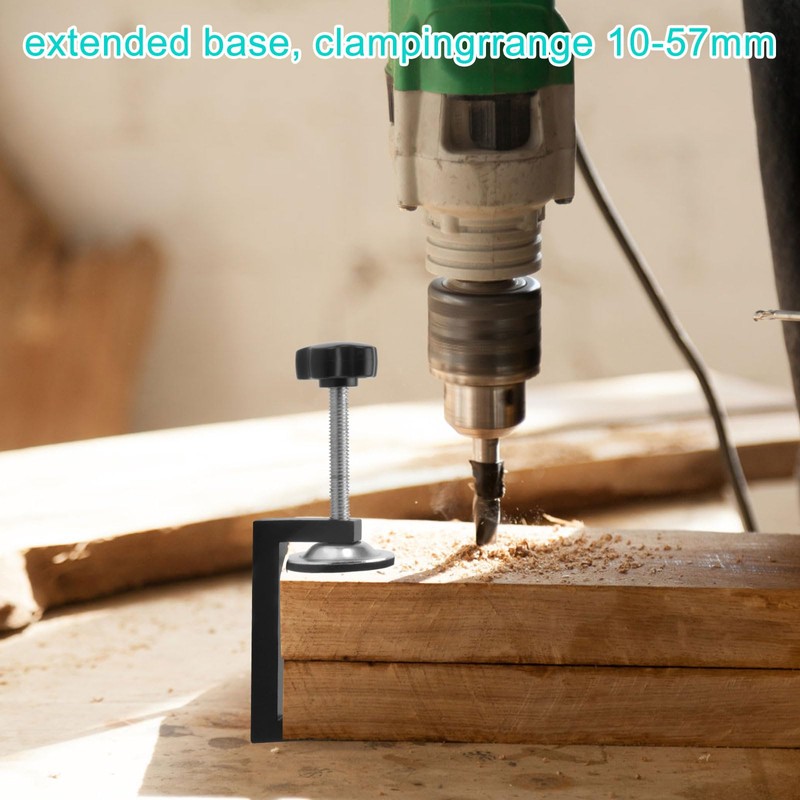 Pack of 4 C Clamps, Clamping Range 10-57 mm Table