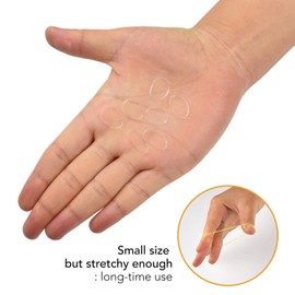 1000 Multi Pack Essential Mini Hair Rubber Elastics for Kids Soft Stretchy Elastic Braiding Bands for Girl Braids, Small - Clear