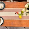 KKTECH Cotton Linen Table Runner, Hand-Tassels for Dining Table, Elegant