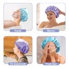 G2PLUS 32CM Large Shower Caps, 2PCS Reusable Women's Shower Hats,