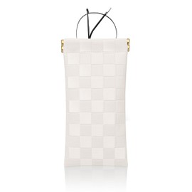 HIGH FIT eyeglasses bag Soft Glasses Pouch, Portable Squeeze Top Sunglasses Case Travel for Women Girls (White)