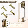 Manilla Reversible Monomando Satinado Banna Para Puerta Entrada 35-45mm