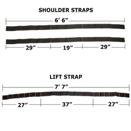 TeamStrap Moving Straps Make Lifting, Carrying and Moving Furniture, Appliances, Mattresses, and Other Heavy Or Bulky Objects Simple And Safe - A 2 Person Team Can Lift Up To 650 Lbs. Using TeamStrap