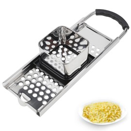 Premium Grade Stainless Steel Spaetzle Maker with Comfort Grip Handle, Efficient Homemade Egg Noodle Dumpling Tool, Perfect Size for Pots and Pans, Dishwasher Safe Traditional Noodle Maker