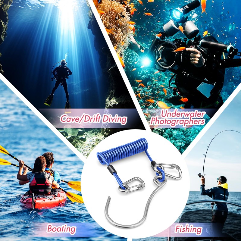 OVOVFANY Scuba Diving Reef Hook, 316 Stainless Steel Single Reef