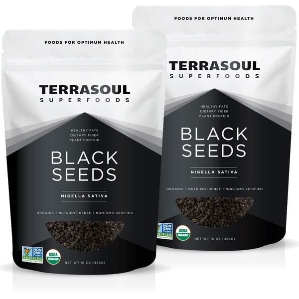 Terrasoul Superfoods Organic Black Cumin Seeds (Nigella Sativa), 2 Lbs - Digestive Health | Immunity