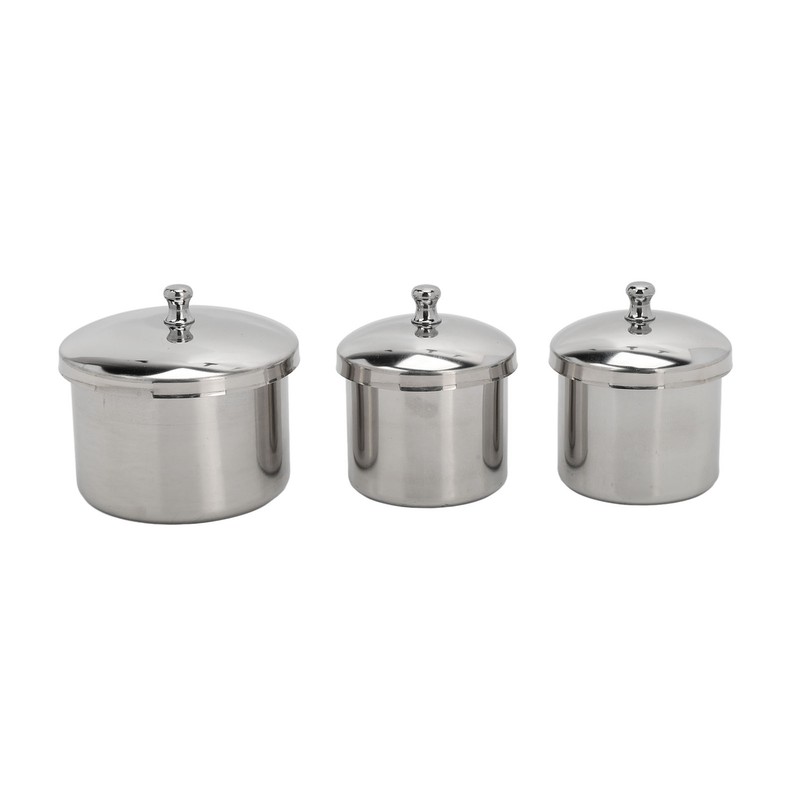 Stainless Steel Nail Powder Holder Thickening Sturdy Dustproof Smooth Surface