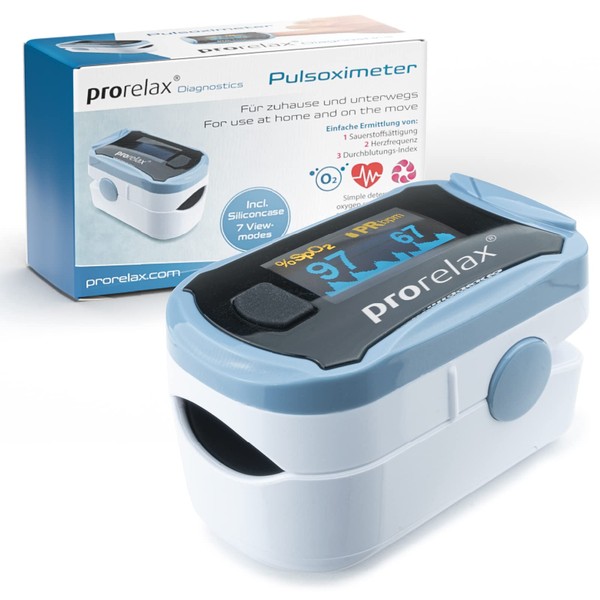 prorelax Pulse Oximeter | For Self-Control of Heart Frequency, Pulse