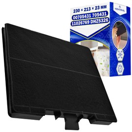 Active Carbon Filter for Cooker Hood 230 x 213 x 23 mm with Original Code 00705431 11026769 DHZ5326 00703595 DHZ5325 LZ53250 LZ53251 for Bosch for Bauknecht for Siemens - Warranty 10 Years – MONTERAL