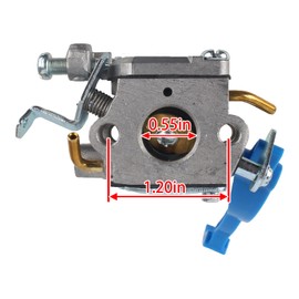 Carbbia 590460102 Carburetor with 545109601 Airbox Cover 545112101 Filter for Husqvarna 125BVX 125BX 125B Handheld Leaf Blower for Jonsered BV2126 B2126 Replace 545081811 581798001 C1Q-W37