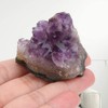Beufee 2pcs Irregular Natural Amethyst Cluster, Amethyst Crystal Geode Cluster