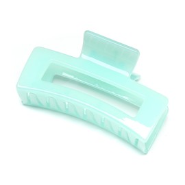 QinGoo Medium Size Green Hair Clip, Hair Clip, Firm, Hair Accessory, Cute, Stylish, Ladies, Korean, 1 Piece (3.5 x 1.9 inches (8.8 x 4.8 cm), Green)