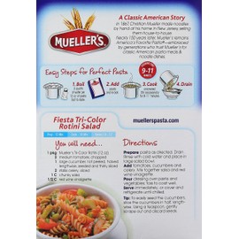 Mueller's Tri-Color Rotini, 12 Ounce