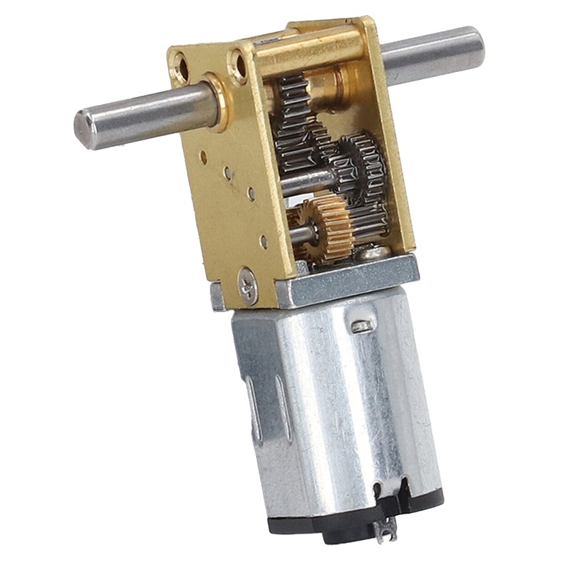 DC12V 27RPM Dual Shaft Motor Micro Worm Gear Reduction Motor