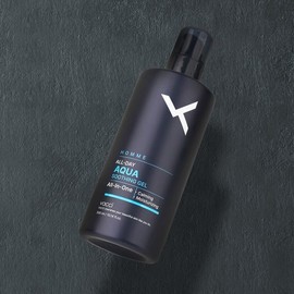 Vacci 바찌 옴므 4in1 올데이 아쿠아 수딩젤 올인원 300ml /끈적이지않는 진정 쿨링젤 Bazzi Homme 4in1 All-Day Aqua Soothing Gel All-in-One 300ml / Non-Sticky Calming Cooling Gel