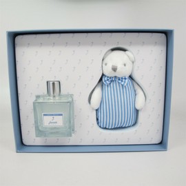 Jacadi BABY BOY by Jacadi 2 Pc Set: 100 ml/3.4 oz Alcohol-Free Spray & Teddy Bear NIB
