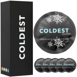 Coldest Reusable Ice Packs - Flexible Gel Compress for Injuries - Face/Eye & Nipple Breastfeeding Pads - Round BlackSoft Packs