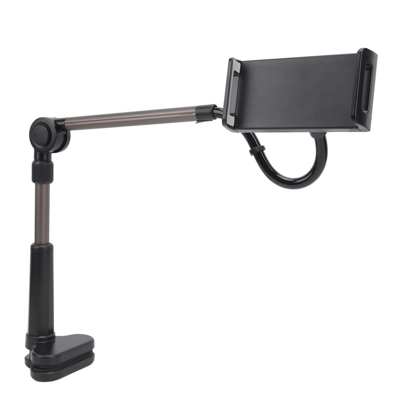 Tablet Clamp Holder Desk Mount Stable Flexible 360 Degree Rotation
