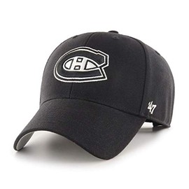 47 Men's Montreal Canadiens Black/White MVP Adjustable Hat - One Size