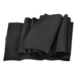 MECCANIXITY 39" Elastic Cuffs Ribbed Trims Cotton Fabric Knit Rib Stretch Tape Cuff Sleeve Waistband for Sewing, 6" Wide Black
