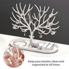 EHDWXVZM 2-Piece Jewellery Stand with Side Shelf, Jewellery Stand, Earring