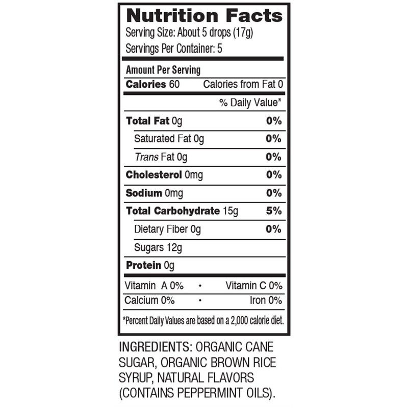 YumEarth Organic Wild Peppermint Drops - Mint Flavored Natural Hard