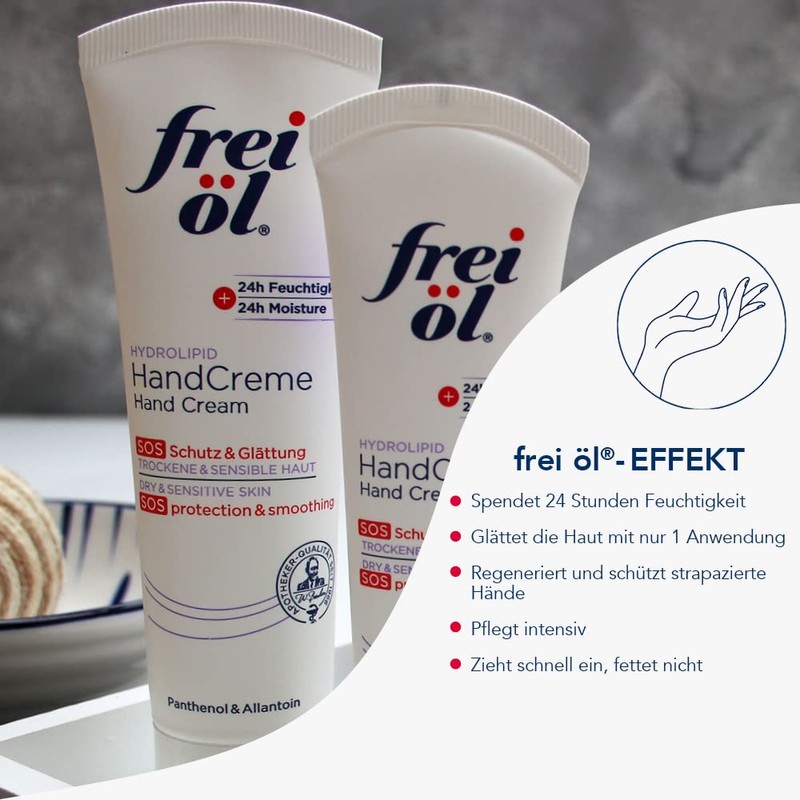 frei öl HYDROLIPID Hand Cream, Care & Protection, 24 Hour