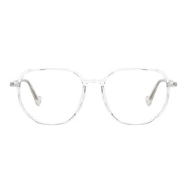 Zeelool Blue Light Blocking Glasses, Geometric Glasses Frame for Women Eyeglasses with Clear Lenses Anti Eyestrain & UV from Computer/TV/Phone ZJGP438242-02B