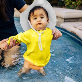 green sprouts Baby Toddler Eco Snap Swim Diaper - Safety Orange - 12mo