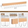 ZEDODIER 2 Pack Necklace Organizer Wall Mount, Wooden Jewelry Hanger