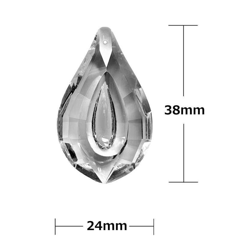 sky voyage Suncatcher Dragon Eyes 38mm Transparent Chandelier Prism Set