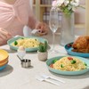 Luckore 9 inch Deep Dinner Plates Set of 12 Wheat