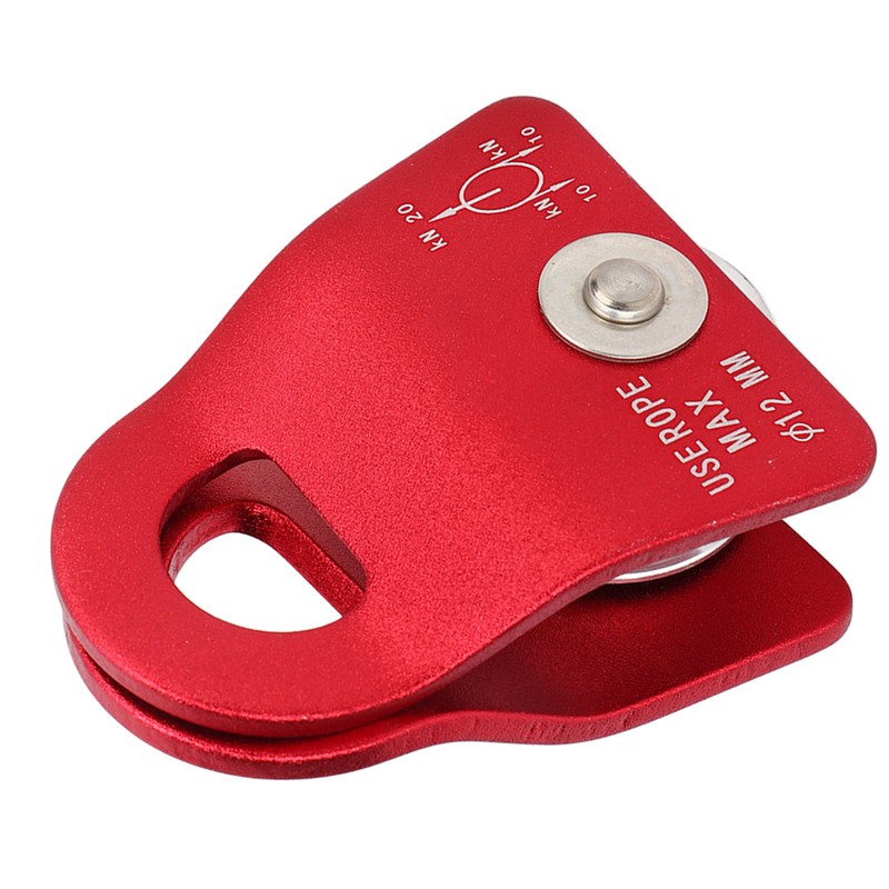 20KN Climbing Pulley Aluminum Mg Alloy Downhill Side Plate Single
