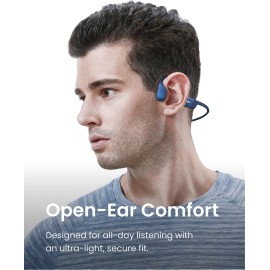 SHOKZ Openrun Mini Bone Conduction Open-Ear Endurance Headphones Mini Blue