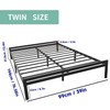 Heavy Duty Metal Twin Bed Frame No Box Spring Needed,