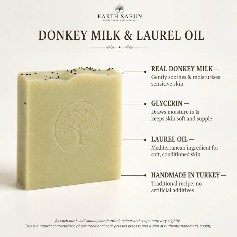 Earth Sabun Donkey Milk & Laurel Oil Soap Bar –