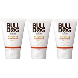BULLDOG SKINCARE - Energising Moisuriser For Men Brightens and Hydrate 100ml x 3 Pack