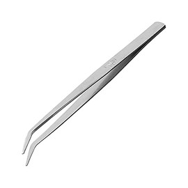 ANEX No.141 Tweezers, Made of SUS304, Non-Magnetic Type, For Low Electrics, Curved Tip, 5.9 inches (150 mm)