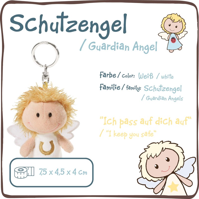 NICI Guardian Angel 'I'll Watch Over You' Keyholder (White)