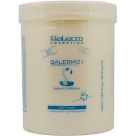 Salerm Cosmetics 21 LEAVE-IN Conditioner, B5 Provitamin Lipsomes & Silk Protein (34.5 oz - large tub size)