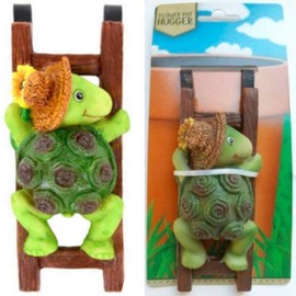 Flower Pot - Hugger Figurine - Turtle (2 Pcs) Garden Decor - Get All The Fun Collections of Pot Pal Climbers - Hanging Planter Decorations - Patio Decor - Yard Decor