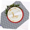 Alipis 2pcs Japanese Pattern Rectangle Table Cloths Retro Dining Covers
