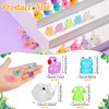 Guiqulai 128 Pcs Mini Resin Animals Luminous Resin Animals Mini