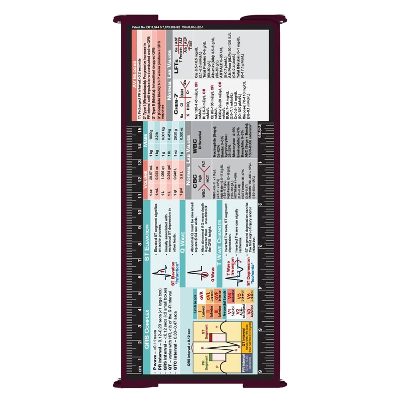 Whitecoat Clipboard® Trifold - Wine Medical Edition