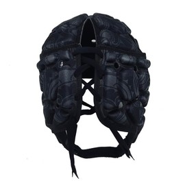 IMPACT Impact Rugby Headgear V2 Premium Vented Tribe Pattern Black [WR Approved/Made in Australia] Lightweight Breathable Shock Absorption for Boys Kids Adults (M)