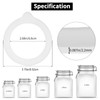 ASTER 8 Pcs Replacement Silicone Jar Gaskets, Airtight Silicone Jar